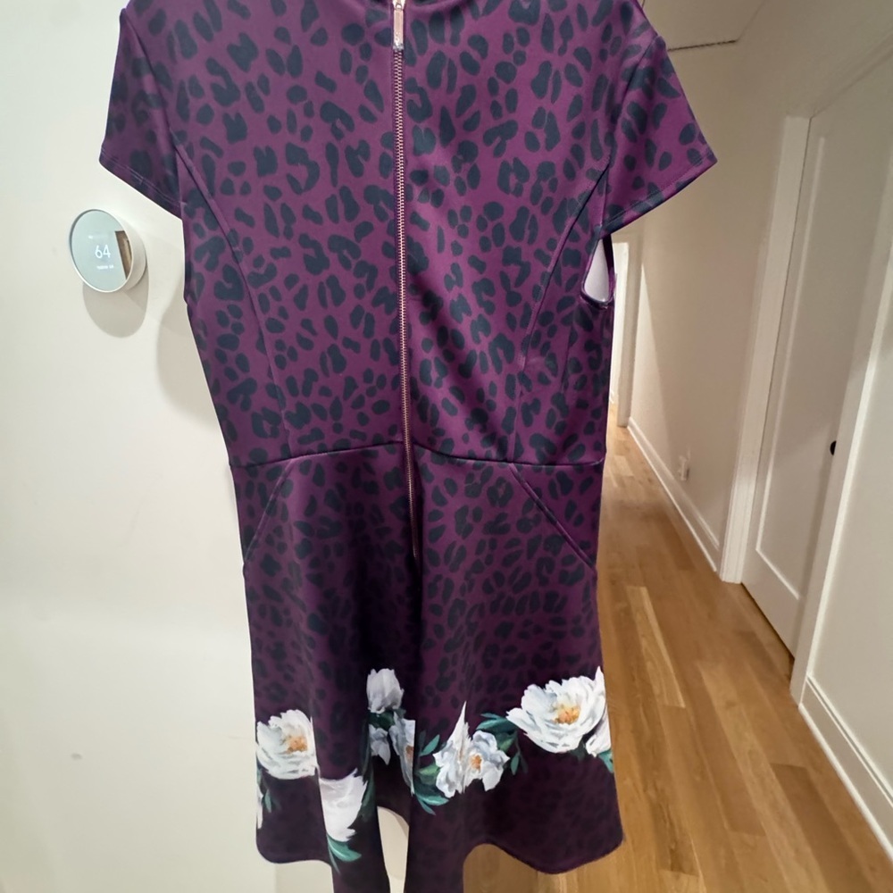 Ted Baker Purple Floral Women’s Dress NEVER WORN - Picture 7 of 12